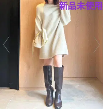 미사용 새상품 FRAY I.D 라쿤 니트 미니 원피스 프레이 아이디