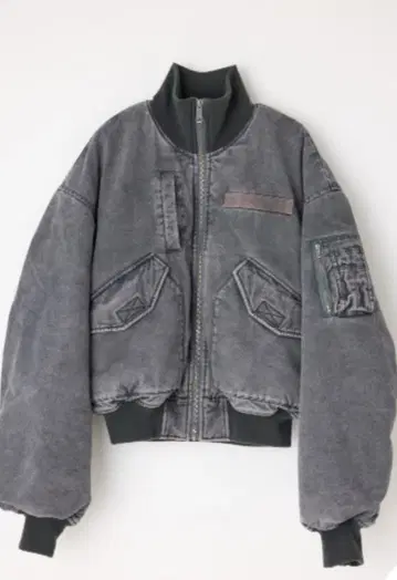 그레이 봄버 자켓 M 사이즈