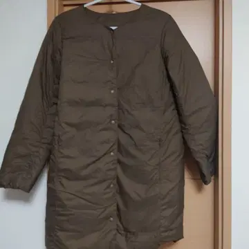 무인양품 여성 경량 다운 노카라 자켓