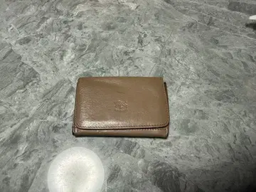 가죽 베이지 명함지갑