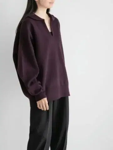 [ yuw ] 스키퍼 폴로 니트 풀오버