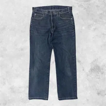 스트레이트 데님 인디고 블루 빈티지 아메카지
