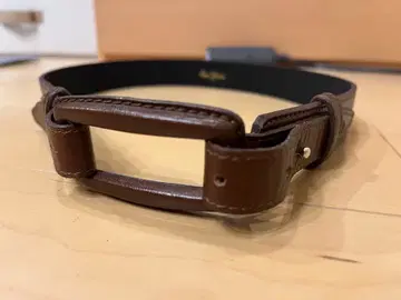 Per Spook 브라운 가죽 벨트 여성용