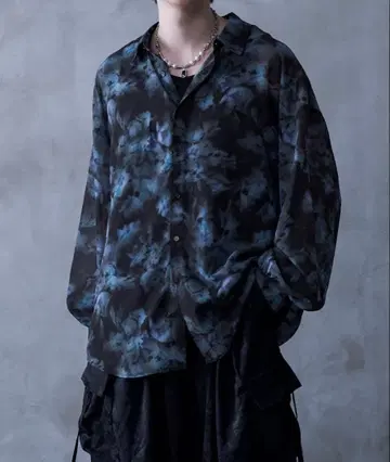 [ Aran 콜라보 ] 2WAY 플라워 무늬 시어 셔츠