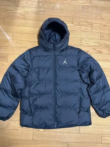 Jordan 블랙 다운 자켓 후드 부착