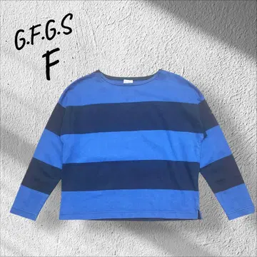 G.F.G.S. 오더 보더 오가닉 코튼 긴팔 티셔츠