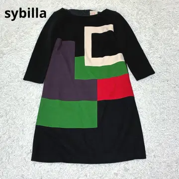 sybilla 시빌라 울 원피스 컬러풀