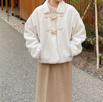 nugu aimey 화이트 더플 코트