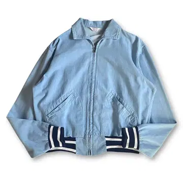 50s-60s Chambray Cotton Jacket