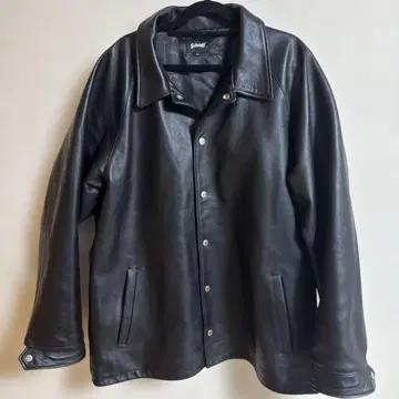 Schott 블랙 가죽 자켓 2XL