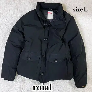 roial 로얄 육중한 다운 자켓 블랙 소매 리브 사이즈 L