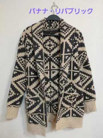 바나나리퍼블릭 지오메트릭 가디건