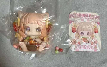 스트로베리 퍼프 케이크 캣 모니 신비로운 마법의 보물 상자