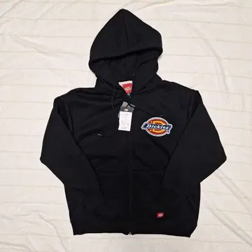 Dickies 디키즈 블랙 속기모 후드티 풀 집업