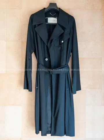 컨디션 최상 매킨토시 벨티드 라간 타이로켄 코트 블랙 38