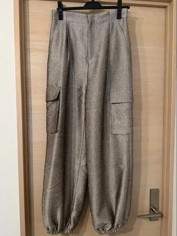 anuke [ Glitter Cargo Pants ] BEG 38