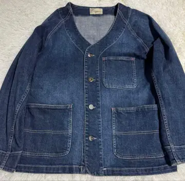 PALDIES 파르디스 데님 V넥 커버올 데님 자켓