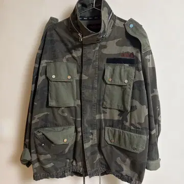 카모플라쥬 밀리터리 자켓 4 포켓