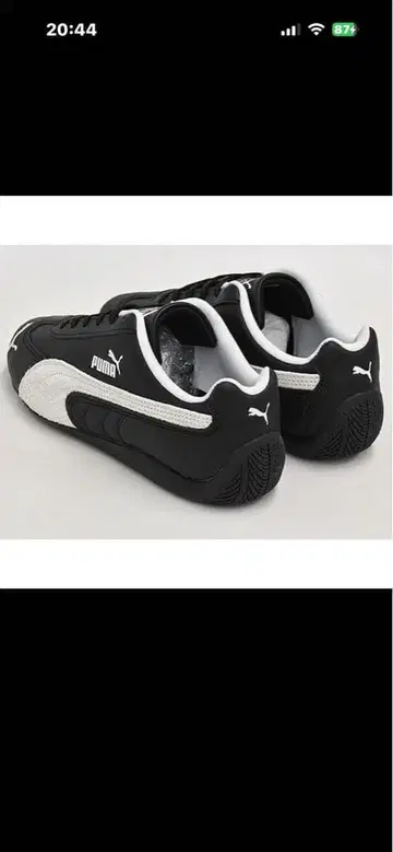 푸마 스피드캣 레더 블랙 화이트 스니커즈