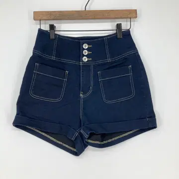 Heather 헤더 하이웨스트 숏팬츠 인디고 M 사이즈