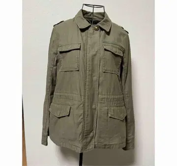 JAYRO 자이로 카키 밀리터리 자켓 보아 안감 부착