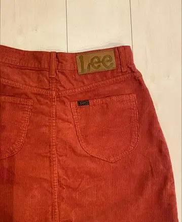 Lee 하이픈 콜라보 코듀로이 미니 스커트 오렌지