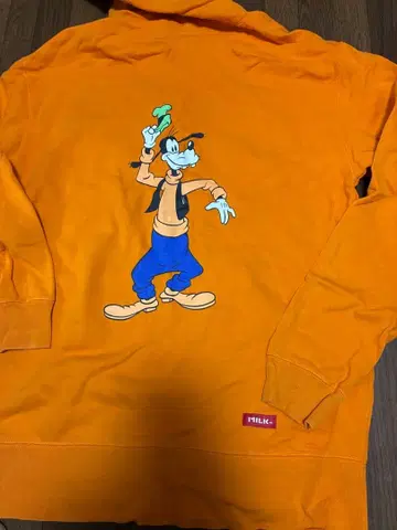 밀크페도 구피 후드티 오렌지 디즈니 MILKFED.