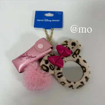 [ 새상품 익명 ] 디즈니 립 케이스 거울 레오파드 레오파드 무늬 품절