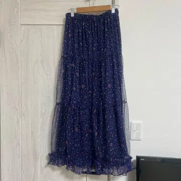 11/3 차오패닉 밑단 프릴 플라워 튤 캉캉 스커트 택 포함