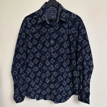 슬림 코드 골덴 소재 긴팔 셔츠