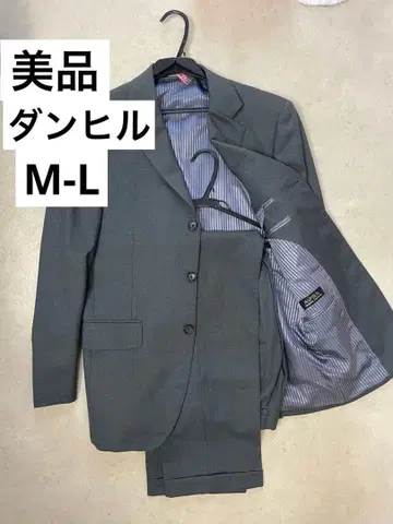 [새상품급] 던힐 오더 수트 비즈니스 수트 무지 그레이 M~L