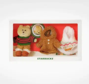 스타벅스 베어리스타 홀리데이 미니 세트 봉제 인형 곰 곰
