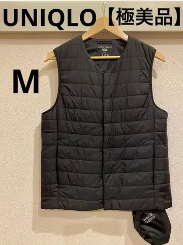 [ 컨디션 최상 ] 유니클로 WARM PADDED 베스트 M 블랙