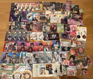 은혼 묶음 판매 카드 코스터 캔뱃지 긴토키 카구라 히지카타 사다하루 등