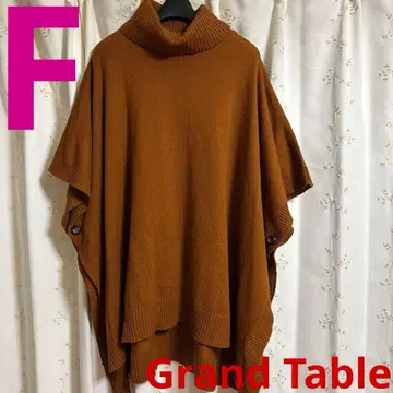 Grand Table 빅 사이즈 니트 판초 SCOT CLUB