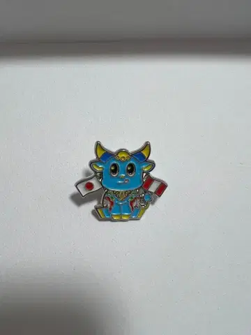 오사카 만박 페루관 마스코트 캐릭터 푸카라 핀 배지