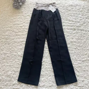 [미사용 택 포함] 멜트더레이디 바이컬러 슬랙스 팬츠 센터 프레스