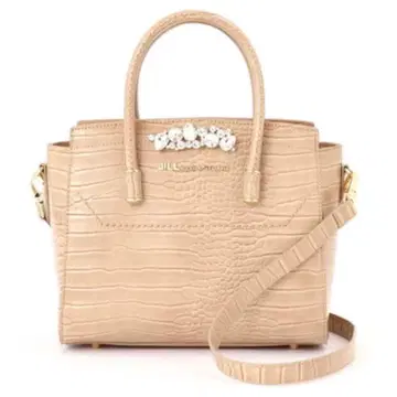 JILLbyJILLSTUART 비쥬 로얄 토트 악어 엠보싱 베이지
