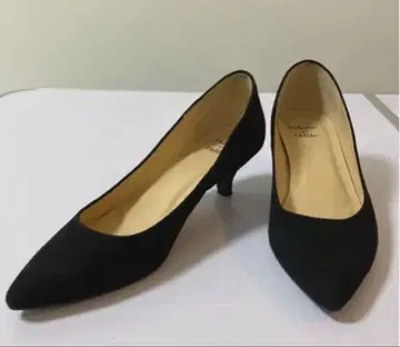 오데뜨 앤 오딜 블랙 스웨이드 로우힐 24cm