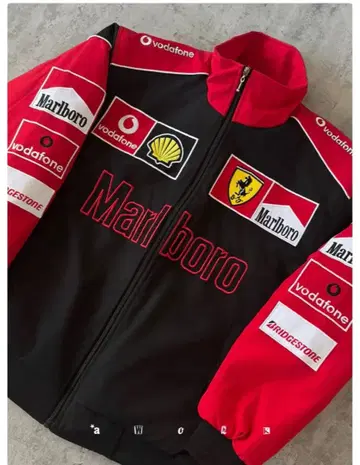 [ 초레어!! ] 페라리 말보로 F1 패딩 자켓 레이싱 블루종