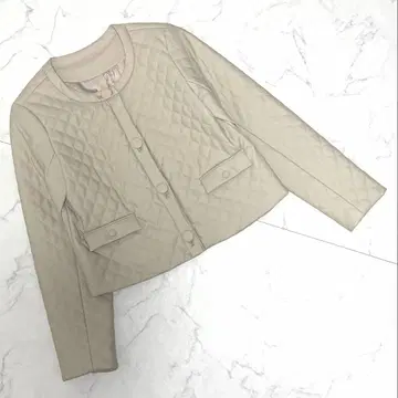 스콧 클럽 페넬 야마다야 노카라 퀼팅 자켓 베이지