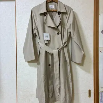 미사용 새상품 GLOBAL WORK 베이지 트렌치코트 에어칼