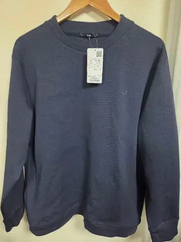 SHIPS: 비즈 원포인트 로고 하이 게이지 더블 니트 맨투맨 XL