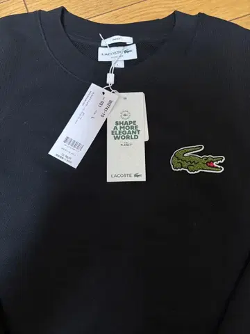 LACOSTE 블랙 트레이닝복 L