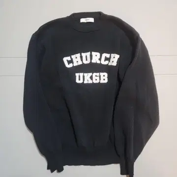 CHURCH UK6B 프린트 로고 맨투맨 M 사이즈