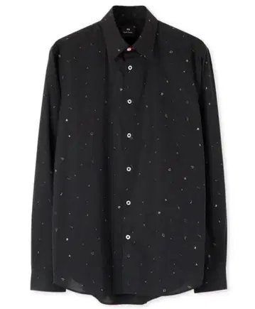 PS 폴스미스 블랙 패턴 셔츠 남성용