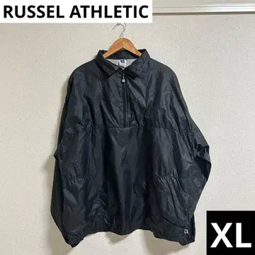 90s 러셀 애슬레틱 USA 블랙 나일론 자켓 XL