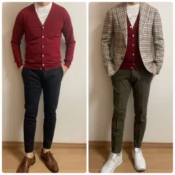 새상품급 ZANONE 자노네 울 가디건