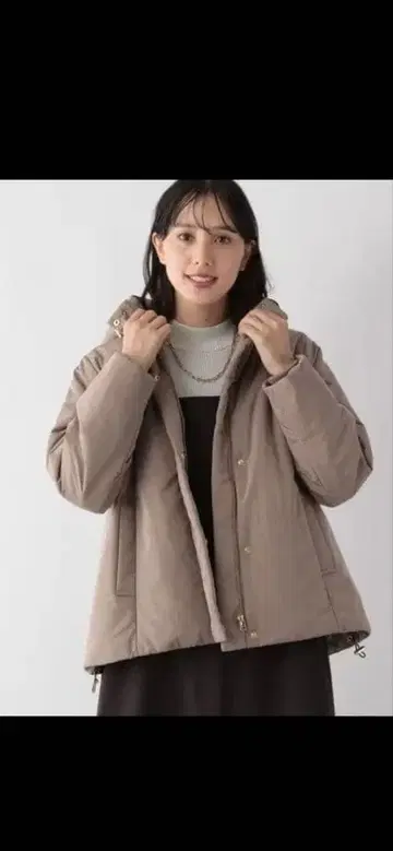 [ 미사용 택 포함 ] 글로벌 워크 라이트 웜 발수 후드 블루종