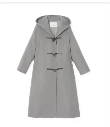 ANAY 울 롱 더플 코트 그레이